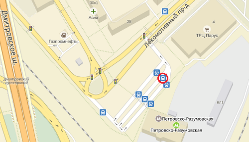 Карта метро петровско разумовская